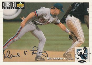 1994 Collector's Choice - Silver Signature #170 Mike Lansing Front