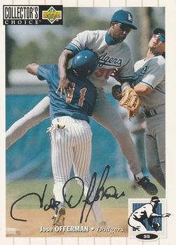 1994 Collector's Choice - Silver Signature #219 Jose Offerman Front