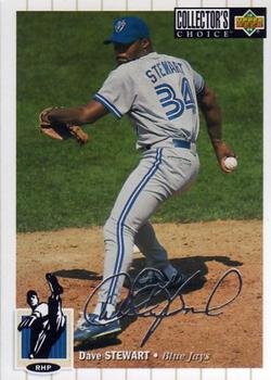 1994 Collector's Choice - Silver Signature #371 Dave Stewart Front