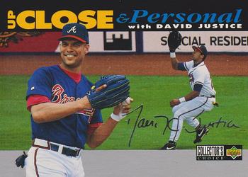 1994 Collector's Choice - Silver Signature #636 David Justice Front