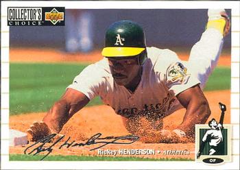 1994 Collector's Choice - Silver Signature #510 Rickey Henderson Front