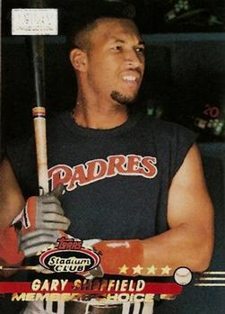 1993 Stadium Club - First Day Production #300 Gary Sheffield Front