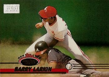 1993 Stadium Club - First Day Production #415 Barry Larkin Front