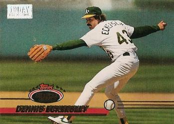 1993 Stadium Club - First Day Production #461 Dennis Eckersley Front