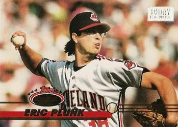 1993 Stadium Club - First Day Production #486 Eric Plunk Front
