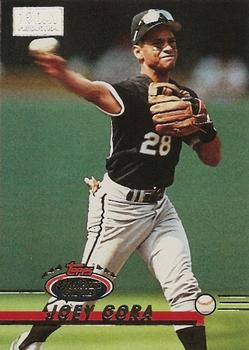 1993 Stadium Club - First Day Production #54 Joey Cora Front