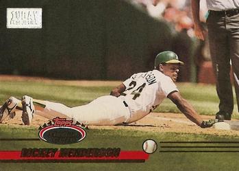 1993 Stadium Club - First Day Production #558 Rickey Henderson Front