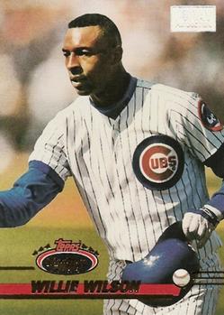 1993 Stadium Club - First Day Production #622 Willie Wilson Front