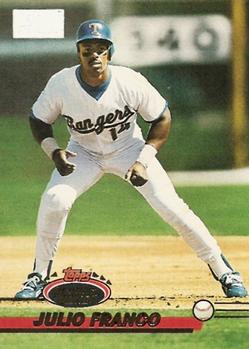 1993 Stadium Club - First Day Production #651 Julio Franco Front