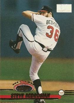 1993 Stadium Club - First Day Production #708 Steve Bedrosian Front