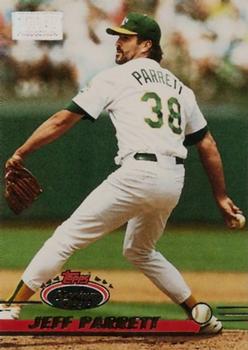1993 Stadium Club - First Day Production #99 Jeff Parrett Front