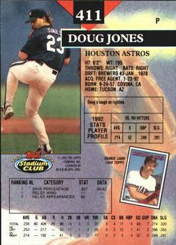 1993 Stadium Club - Members Only #411 Doug Jones Back