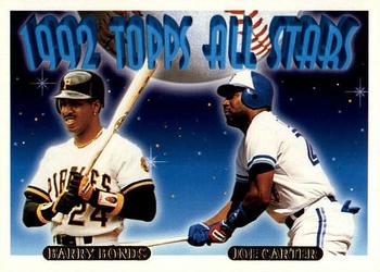 1993 Topps - Gold #407 Barry Bonds / Joe Carter Front