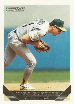 1993 Topps - Gold #639 Mike Bordick Front