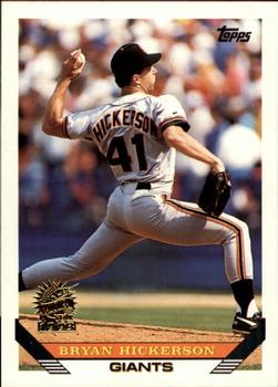 1993 Topps - Inaugural Marlins #147 Bryan Hickerson Front
