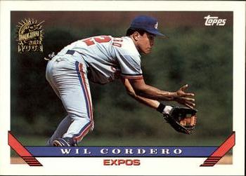 1993 Topps - Inaugural Marlins #256 Wil Cordero Front