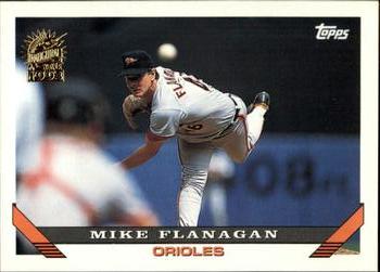 1993 Topps - Inaugural Marlins #381 Mike Flanagan Front