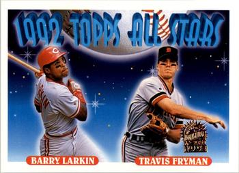 1993 Topps - Inaugural Marlins #404 Barry Larkin / Travis Fryman Front