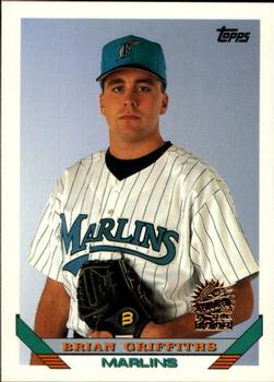 1993 Topps - Inaugural Marlins #483 Brian Griffiths Front