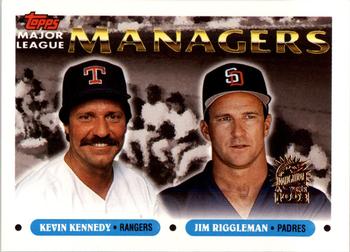 1993 Topps - Inaugural Marlins #513 Kevin Kennedy / Jim Riggleman Front