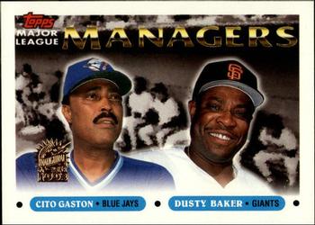 1993 Topps - Inaugural Marlins #514 Cito Gaston / Dusty Baker Front