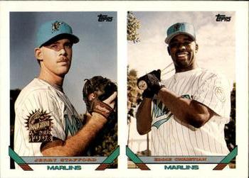 1993 Topps - Inaugural Marlins #683 Jerry Stafford / Eddie Christian Front