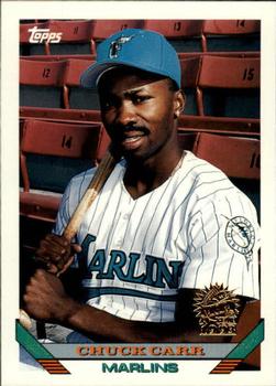 1993 Topps - Inaugural Marlins #722 Chuck Carr Front