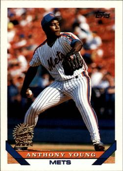 1993 Topps - Inaugural Marlins #734 Anthony Young Front