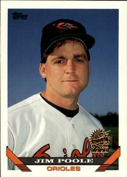 1993 Topps - Inaugural Marlins #793 Jim Poole Front