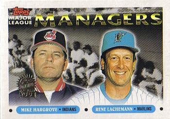 1993 Topps - Inaugural Marlins #505 Mike Hargrove / Rene Lachemann Front