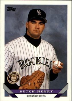 1993 Topps - Inaugural Rockies #719 Butch Henry Front