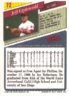 1993 Topps Micro #72 Jeff Grotewold Back