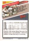 1993 Topps Micro #142 Charlie Hayes Back