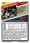 1993 Topps Micro #287 Mike Gallego Back