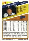 1993 Topps Micro #370 Dave Valle Back