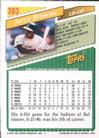 1993 Topps Micro #383 Jerry Browne Back