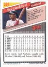 1993 Topps Micro #386 Ray Lankford Back
