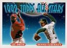 1993 Topps Micro #411 Lee Smith / Dennis Eckersley Front
