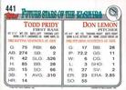 1993 Topps Micro #441 Don Lemon / Todd Pridy Back