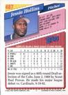 1993 Topps Micro #487 Jessie Hollins Back