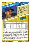 1993 Topps Micro #527 Mike Fetters Back