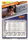 1993 Topps Micro #536 Dave Haas Back