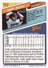 1993 Topps Micro #568 Andy Benes Back