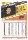1993 Topps Micro #617 Craig Lefferts Back