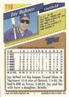 1993 Topps Micro #718 Jay Buhner Back