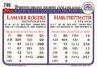 1993 Topps Micro #746 Mark Strittmatter / Lamarr Rogers Back