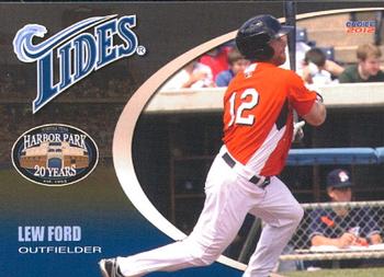 2012 Choice Norfolk Tides #16 Lew Ford Front