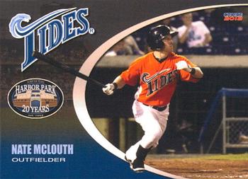 2012 Choice Norfolk Tides #25 Nate McLouth Front