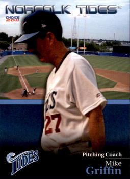 2011 Choice Norfolk Tides #17 Mike Griffin Front