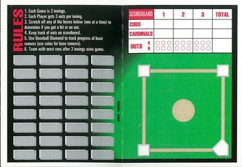 1993 Triple Play - Action Baseball Game #3 Cubs vs Cardinals Back
